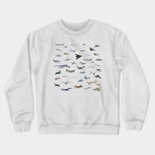 American Military Airplanes Crewneck Sweatshirt